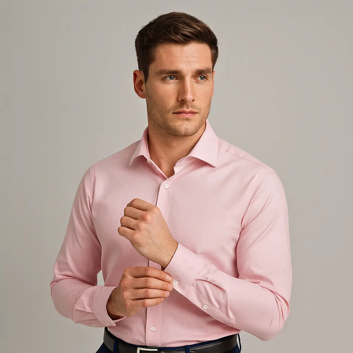 Camisa ajustada sin arrugas