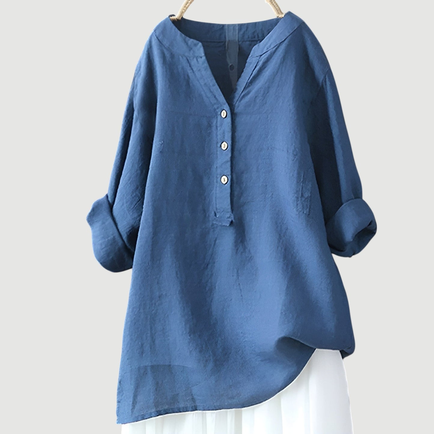 Martina | Blusa de mujer de lino ligera y cómoda