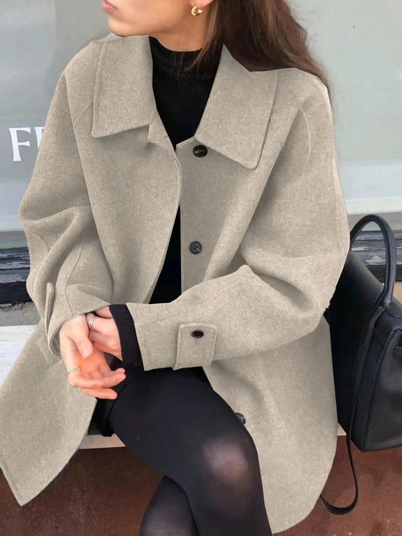 Elena | Manteau à col roulé