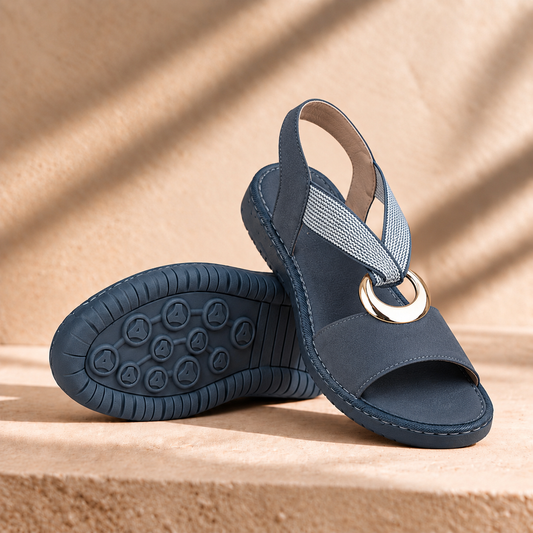 ALMARA ┃ Sandalias con hebilla metálica