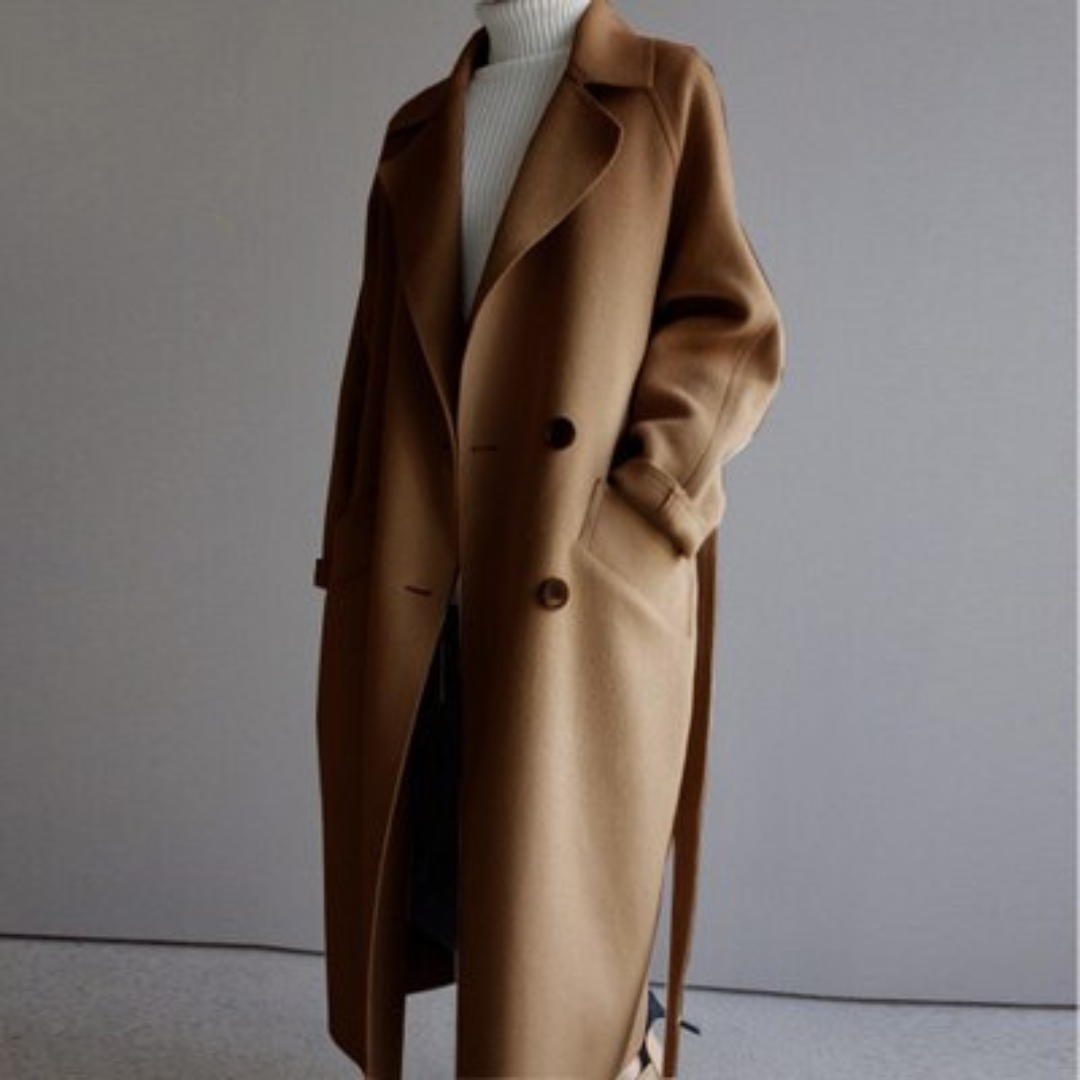 Clara | Abrigo Trench de Lana Elegante