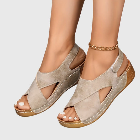 Angelina| Sandalias de Ante con Plantilla Confort