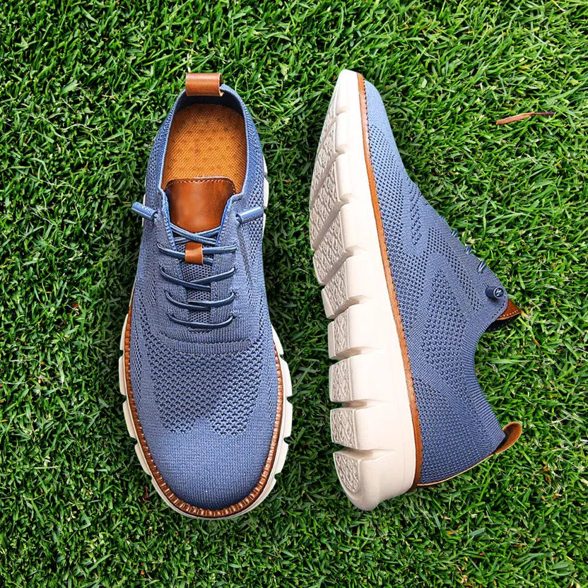 Chaussures respirantes ultra-confortables : bleu et blanc