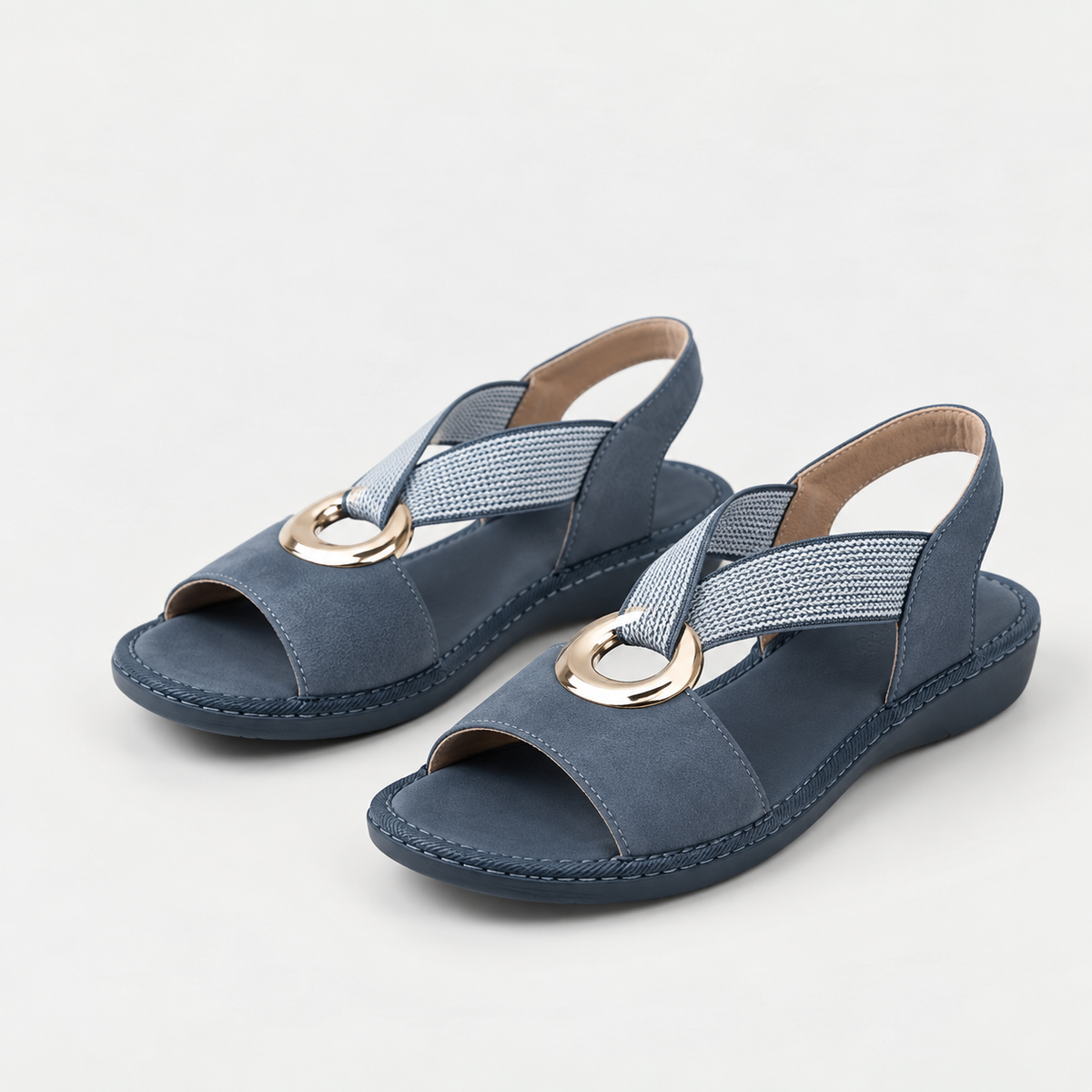 ALMARA ┃ Sandalias con hebilla metálica