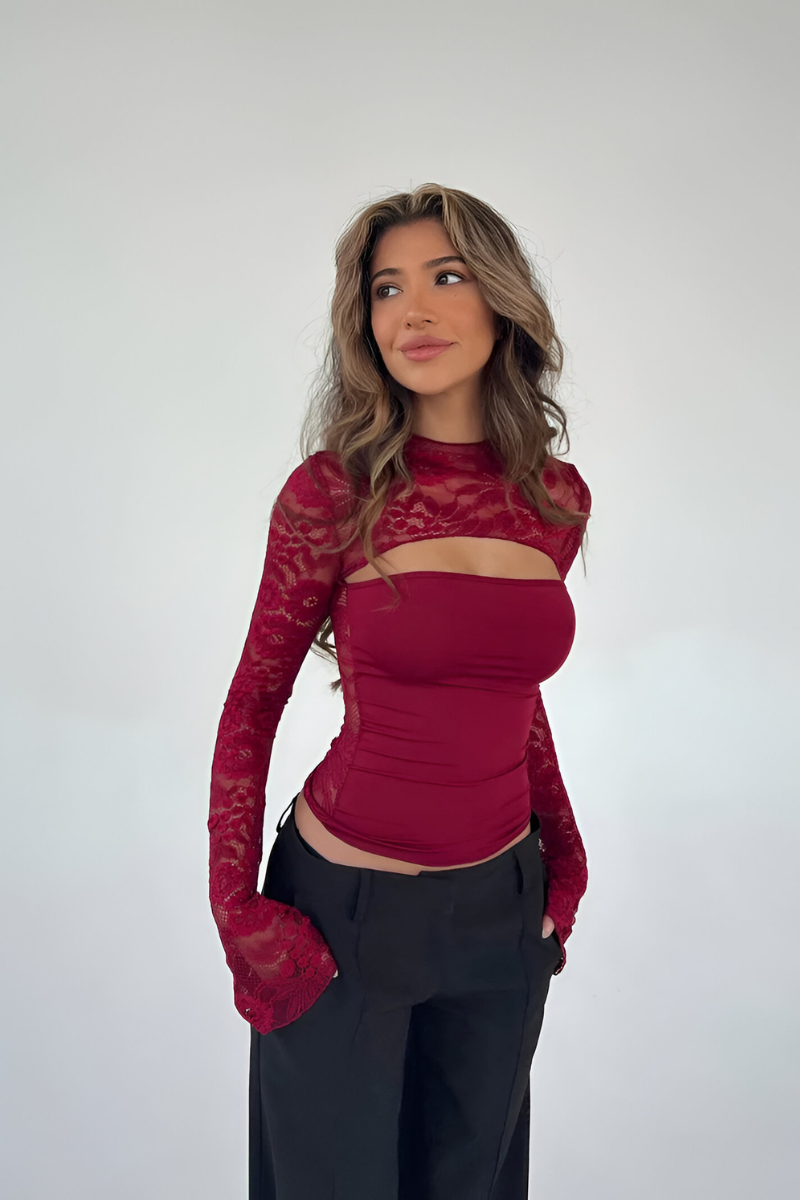 Lia | Elegante conjunto transparente