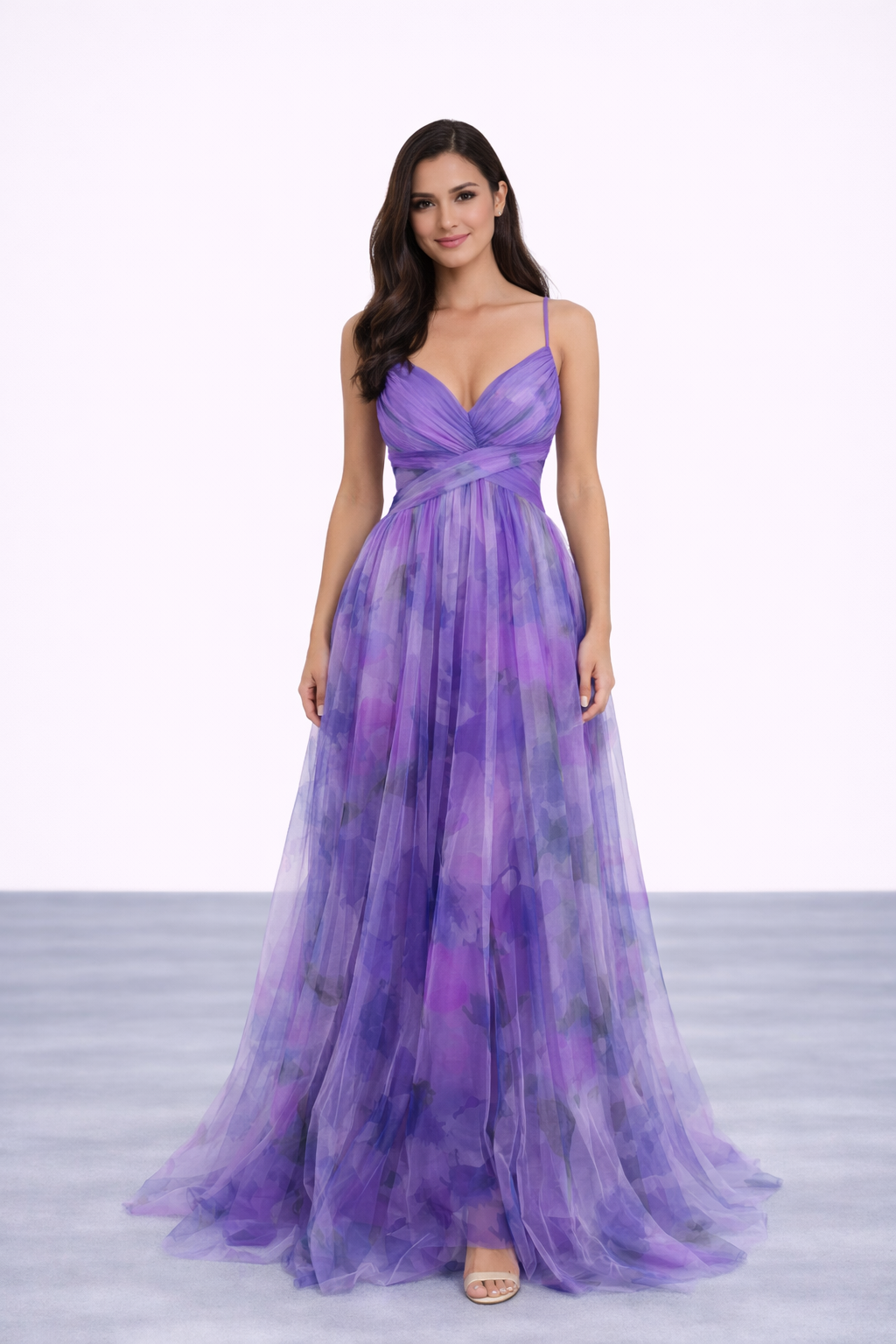 Gisela | Encantador maxivestido con estampado floral