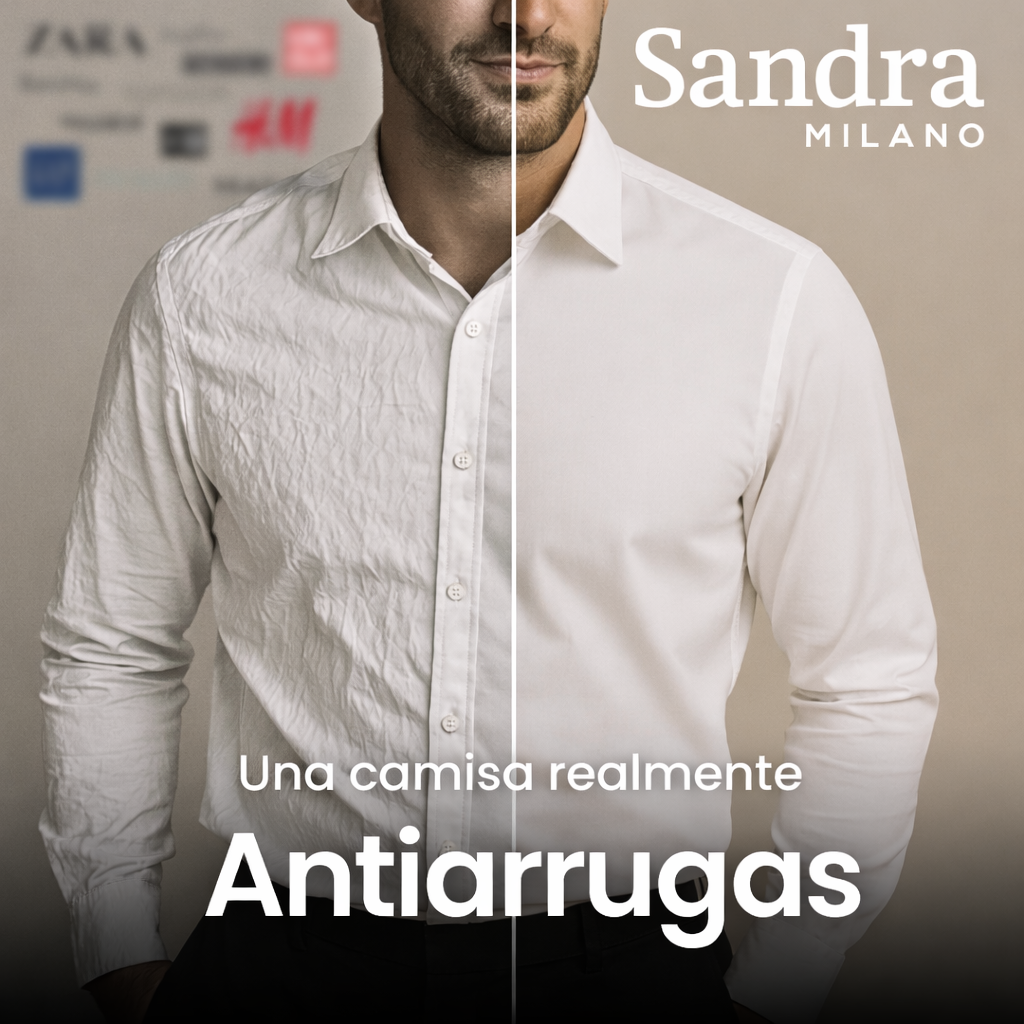 Camisa ajustada sin arrugas