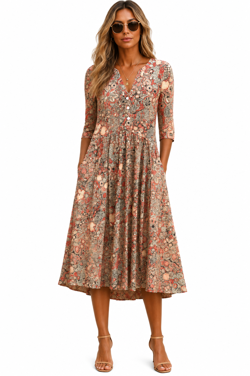 OLIVIA | VESTIDO ELEGANTE CON ESCOTE EN V