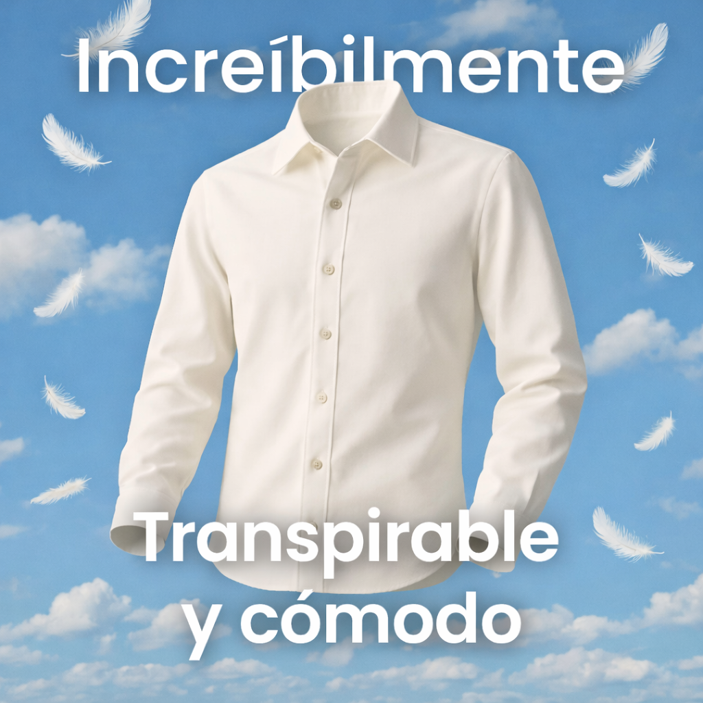 Camisa ajustada sin arrugas
