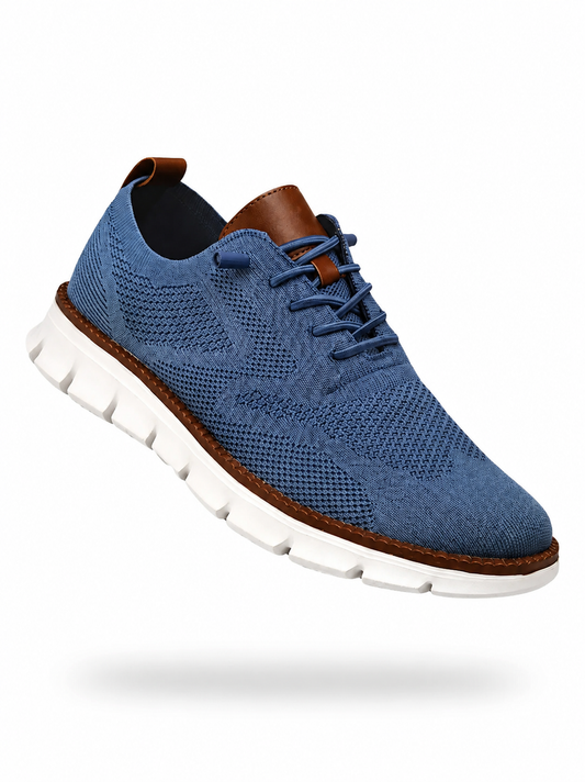 Zapatos transpirables ultracómodos: azul y blanco