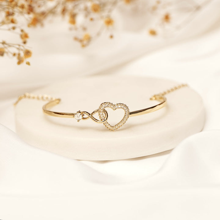 Para mi hija: siempre en mi corazón | Pulsera Corazón de Cristal Infinito