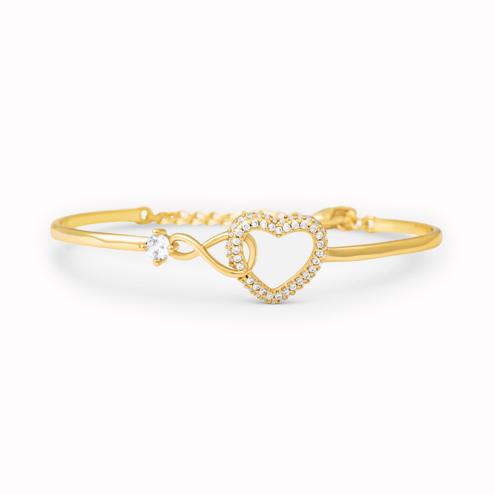 Para mi hija: siempre en mi corazón | Pulsera Corazón de Cristal Infinito