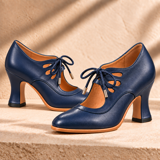 Audrey | Tacones con cordones
