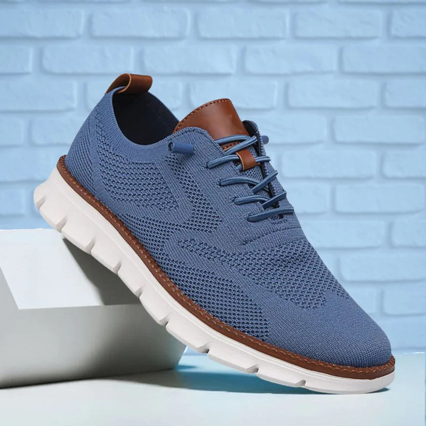 Chaussures respirantes ultra-confortables : bleu et blanc