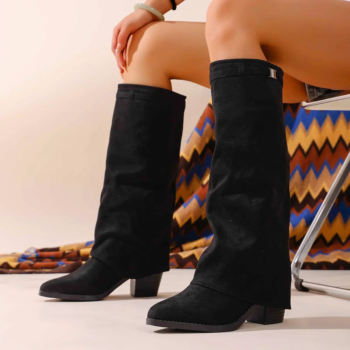 Olivia | Bottes hautes élégantes – Style minimaliste