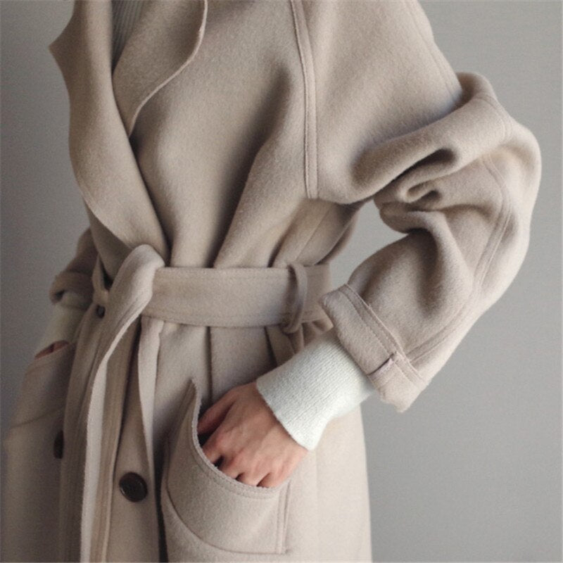 Clara | Abrigo Trench de Lana Elegante