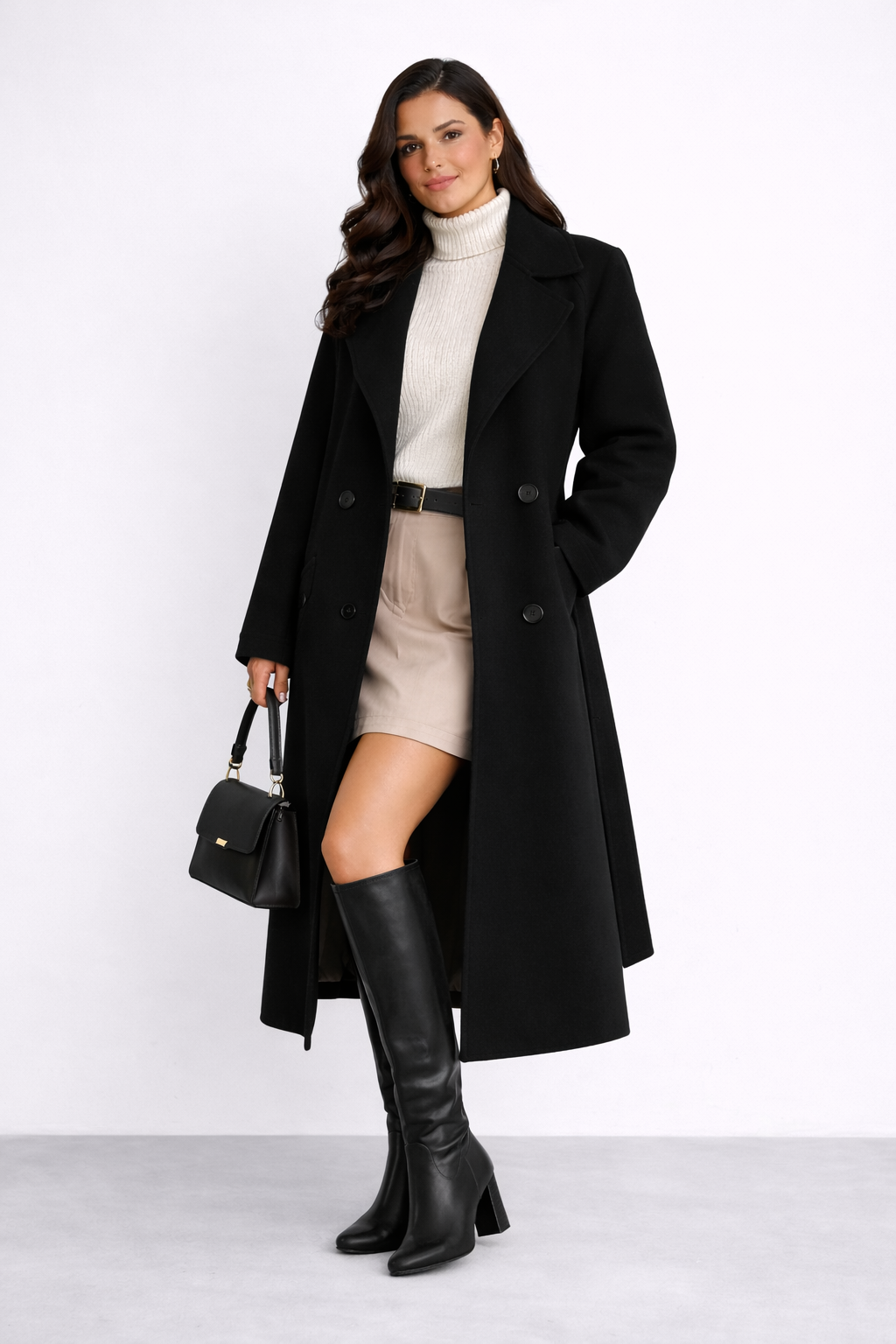 Clara | Abrigo Trench de Lana Elegante
