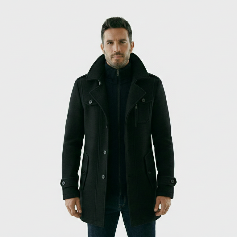 Andres | Abrigo clásico estilo chaquetón.
