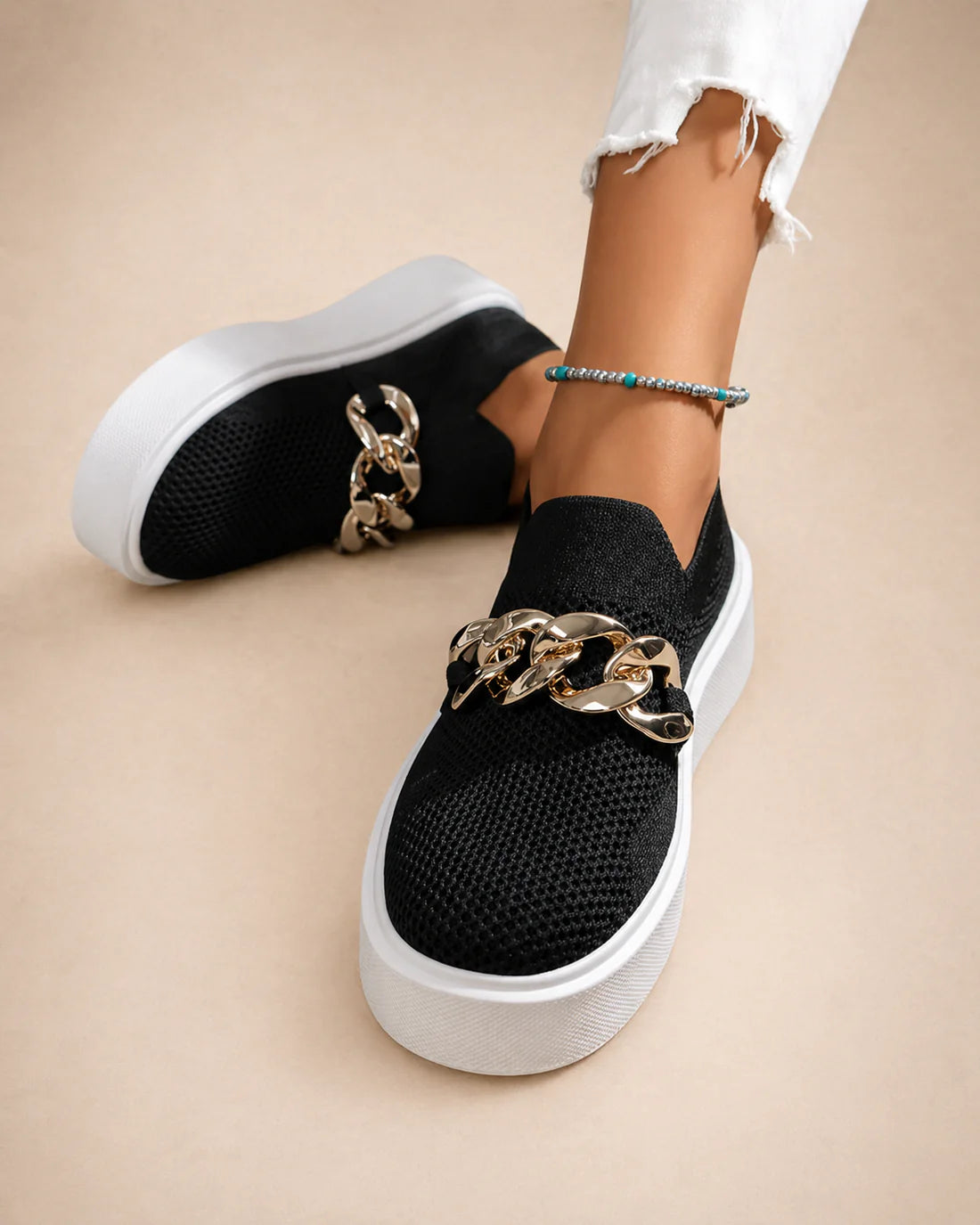 Maria - Chaussures avec chaîne métallique
