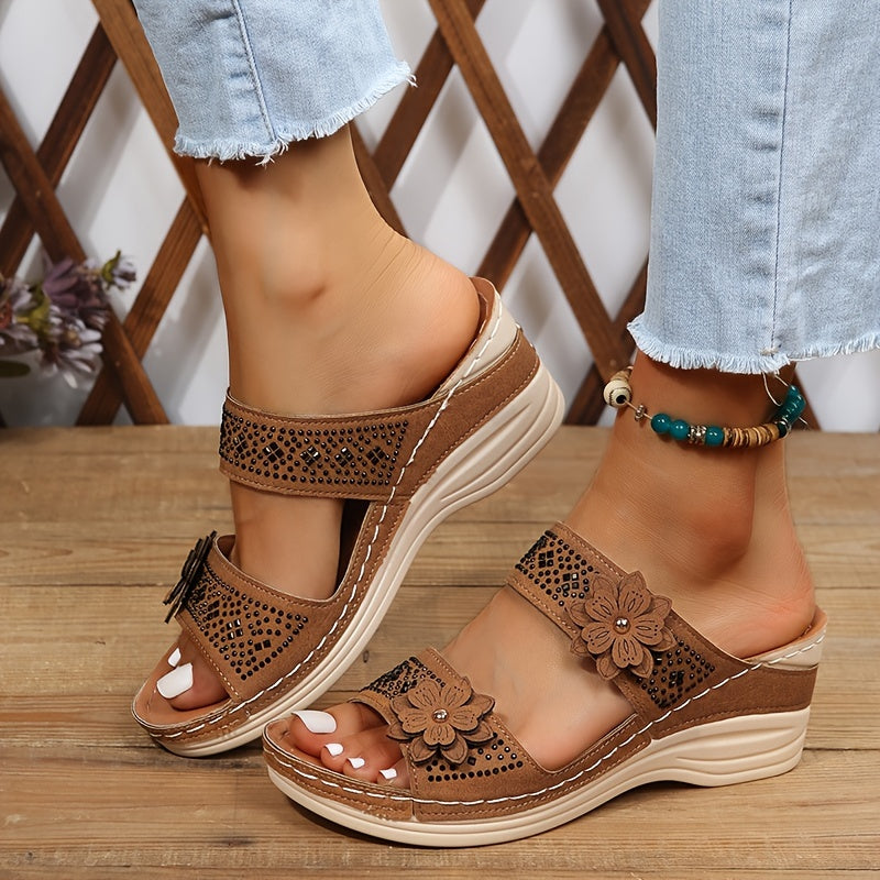 Sandalias cómodas con cuña Suzanne