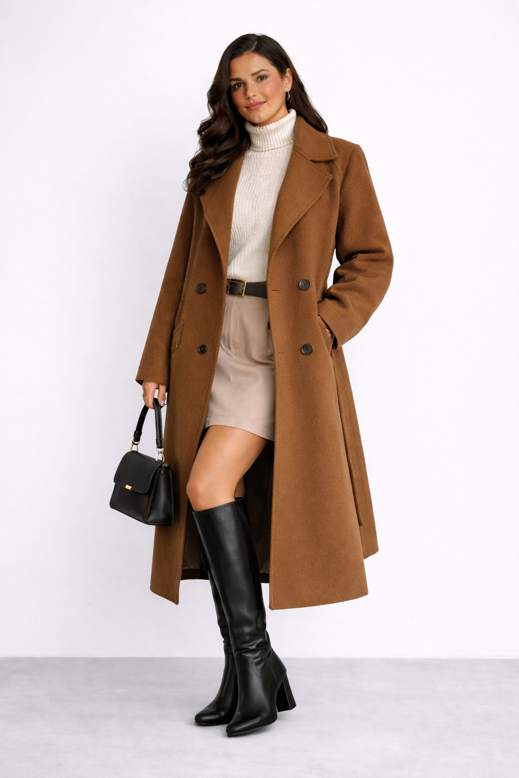 Clara | Abrigo Trench de Lana Elegante