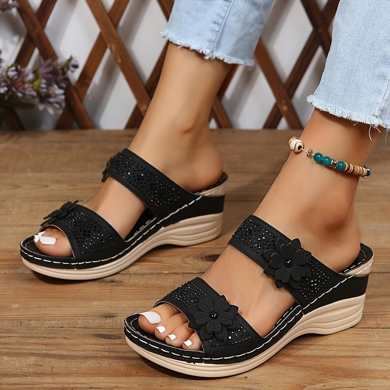 Sandalias cómodas con cuña Suzanne
