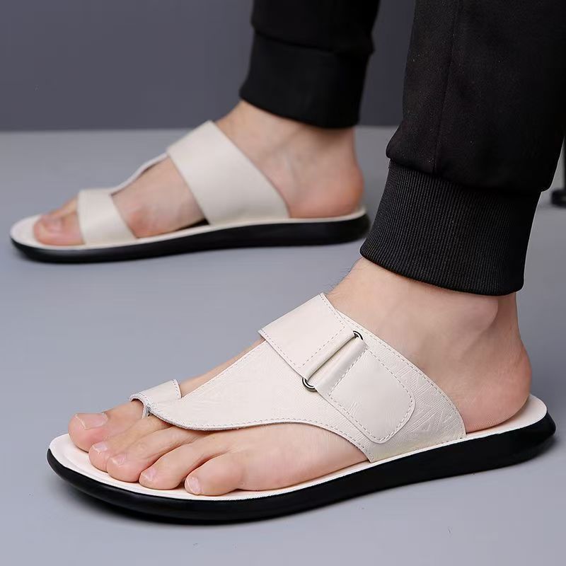 ASTON | Sandalias de piel con tira entre los dedos