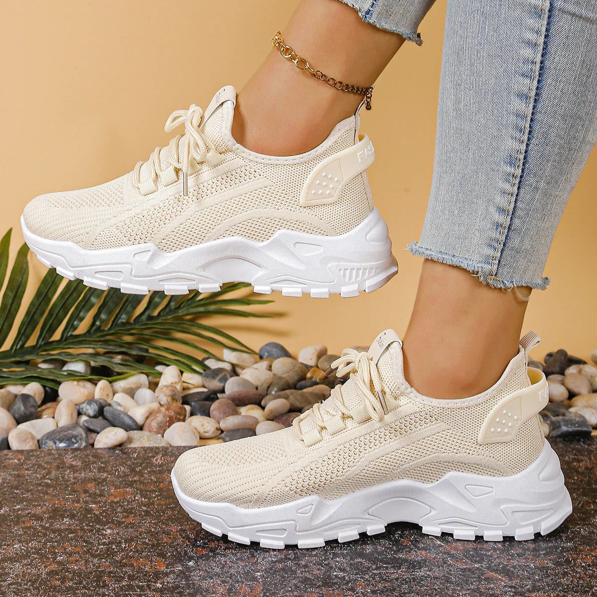 SOLARA| Baskets orthopédiques respirantes au design ergonomique pour femme
