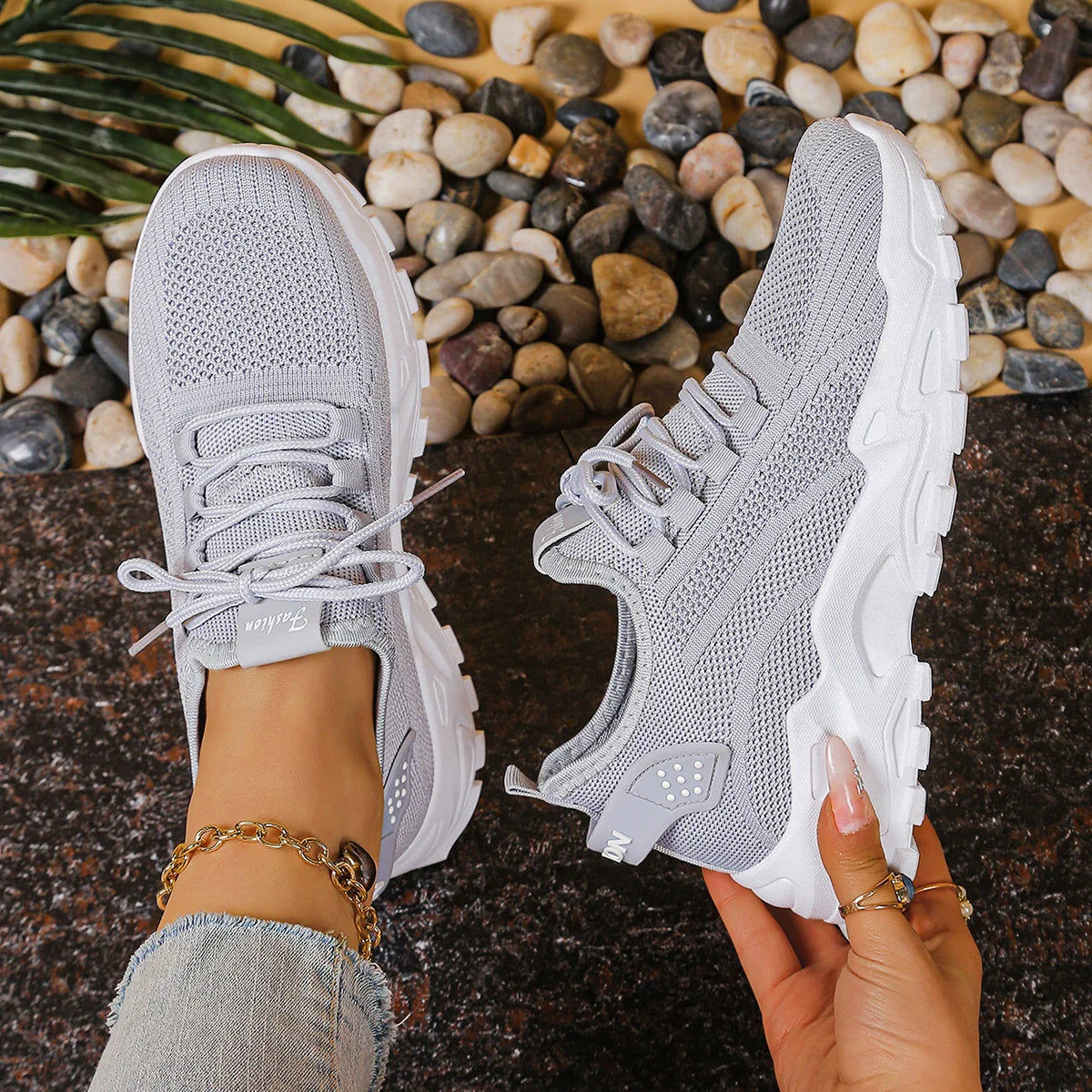 SOLARA| Baskets orthopédiques respirantes au design ergonomique pour femme
