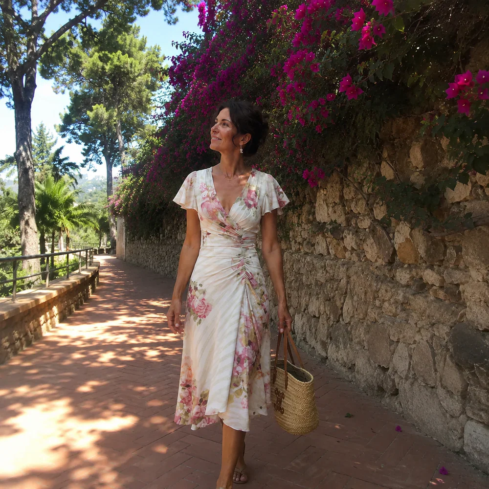 Letizia | Conjunto de tres piezas con cárdigan largo estilo boho