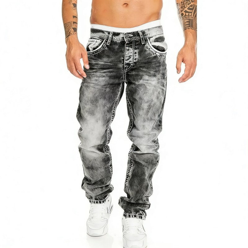 Vaqueros elásticos para hombre, ideales para primavera verano, estilo emo.