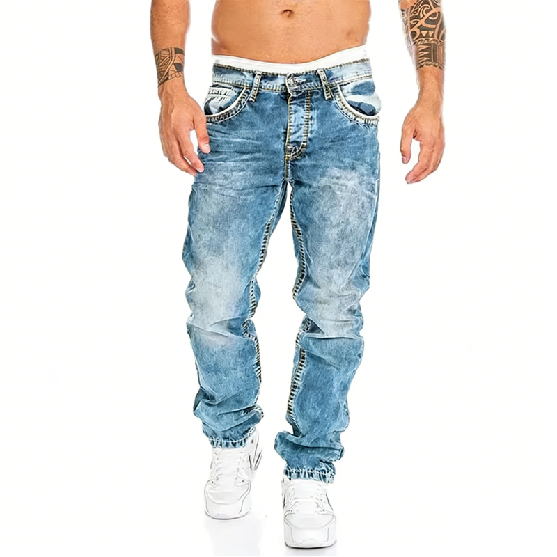 Vaqueros elásticos para hombre, ideales para primavera verano, estilo emo.