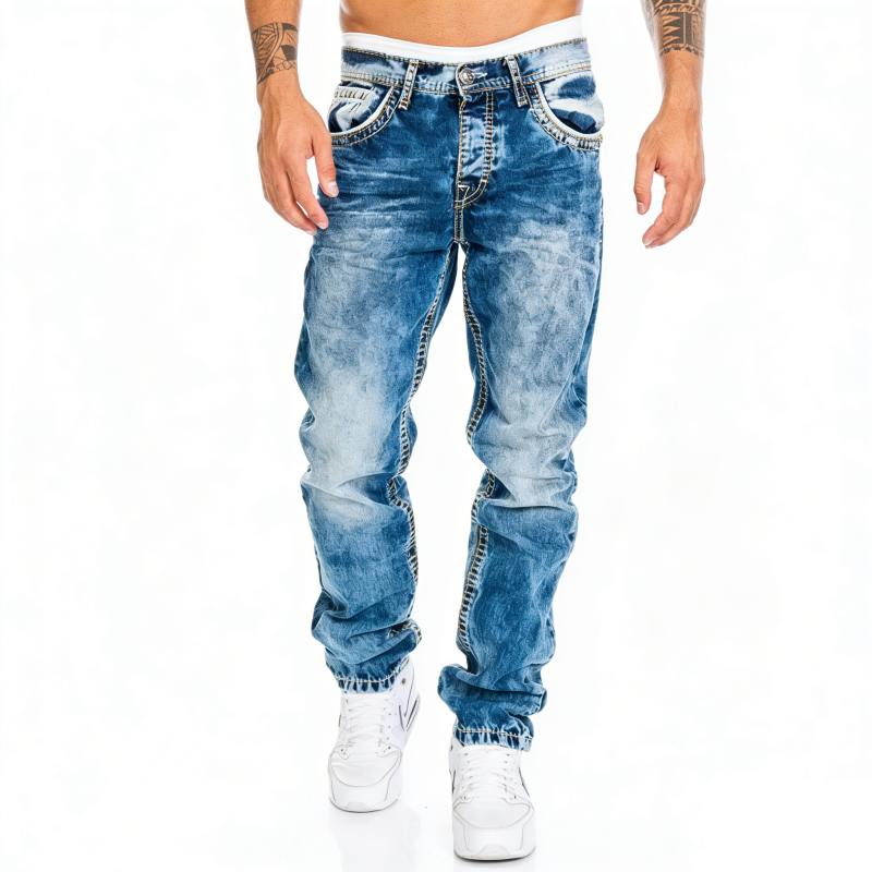 Vaqueros elásticos para hombre, ideales para primavera verano, estilo emo.