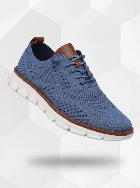 Chaussures respirantes ultra-confortables : bleu et blanc