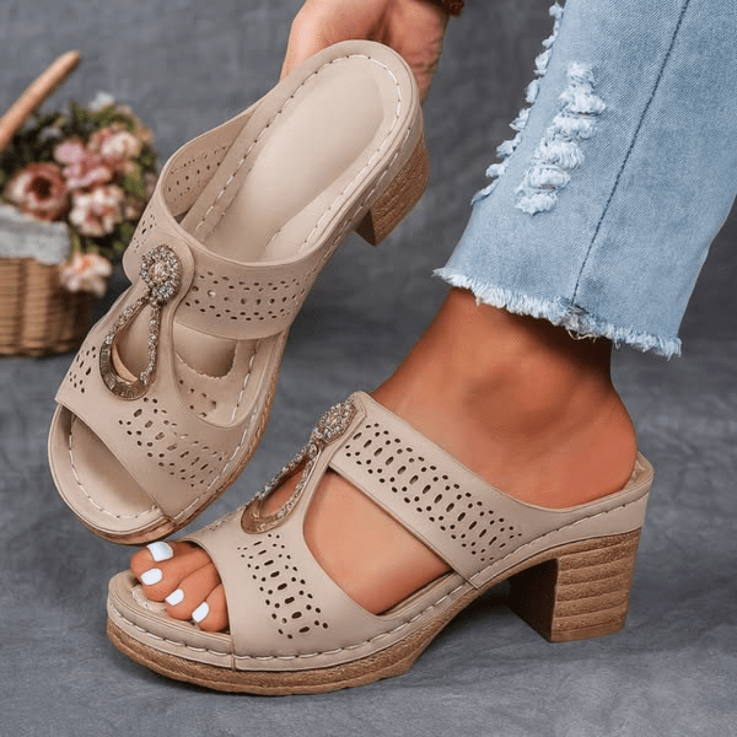 Sandalias ortopédicas cómodas Claire