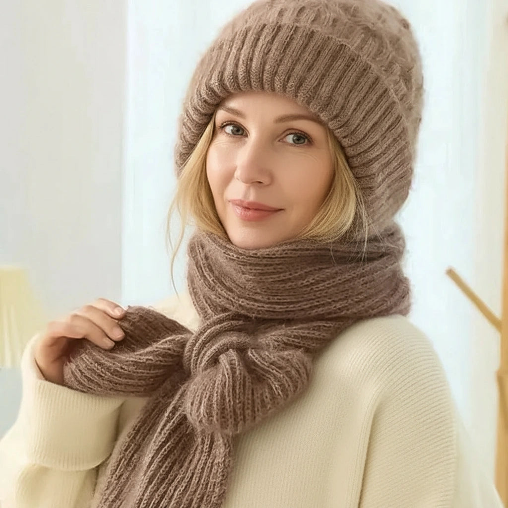 Sonia | Conjunto de invierno 2 en 1 de punto de alta calidad