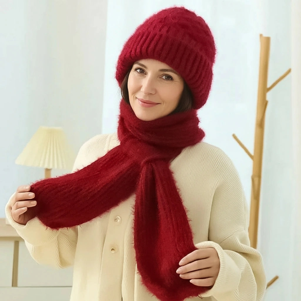 Sonia | Conjunto de invierno 2 en 1 de punto de alta calidad