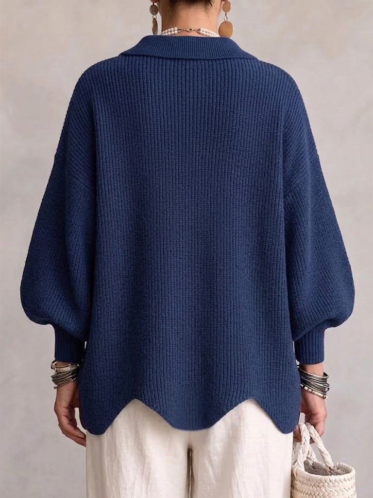 Victoria | Cárdigan Oversize con Botones Dorados Grandes