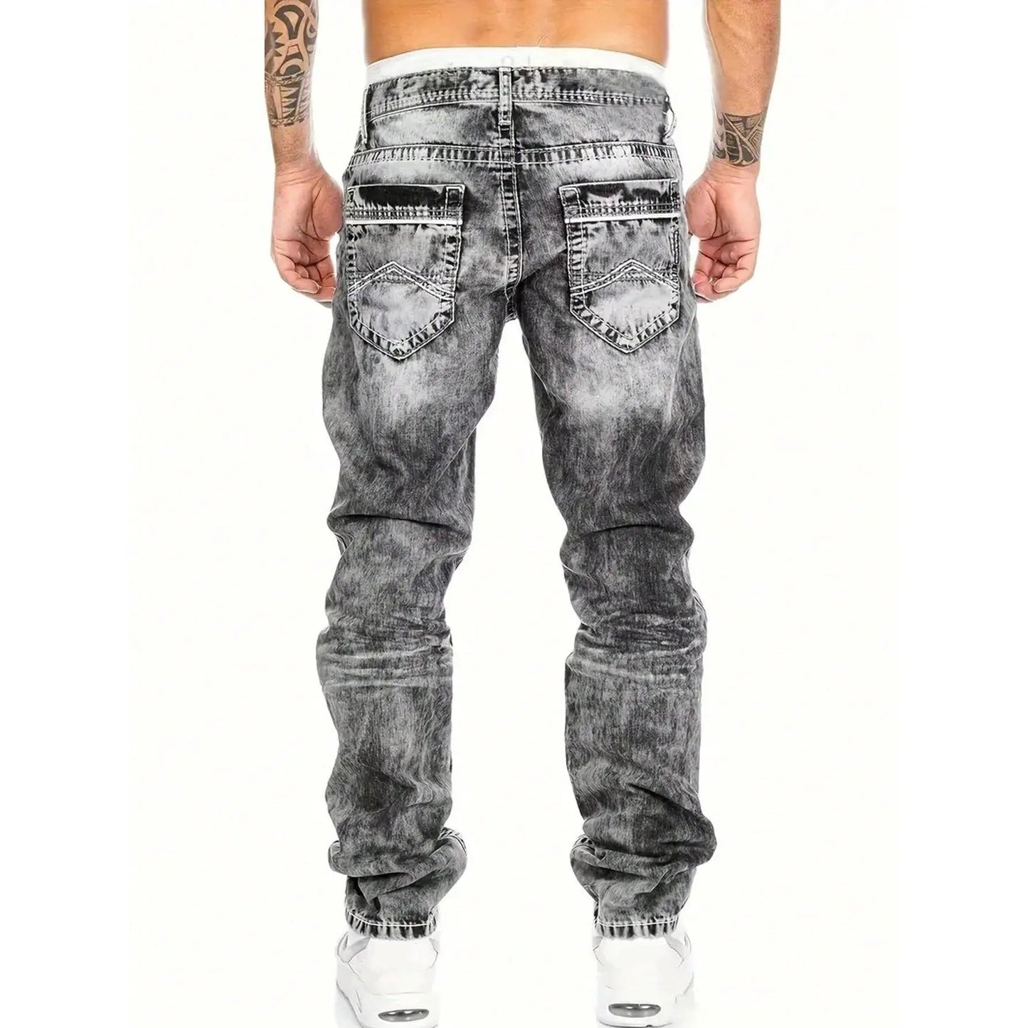 Vaqueros elásticos para hombre, ideales para primavera verano, estilo emo.