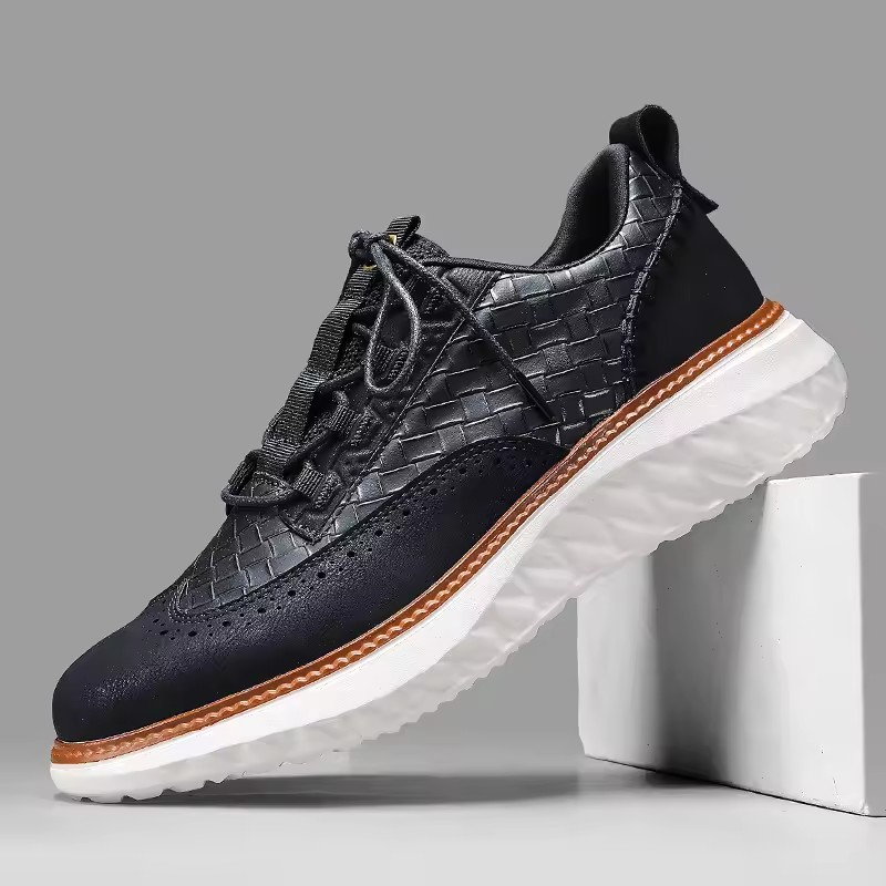 Marco | Zapatillas de cuero brogue